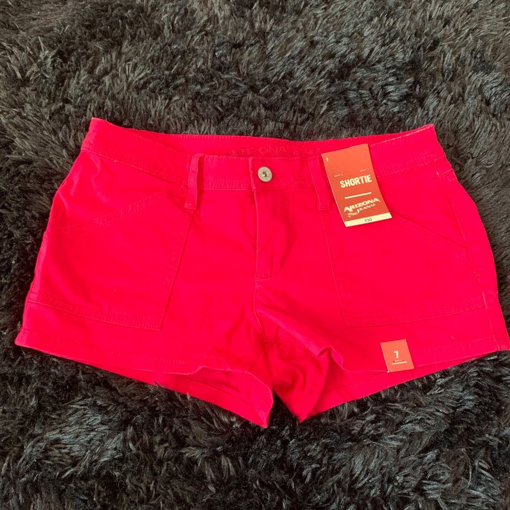 Red Arizona Mini Shorts
